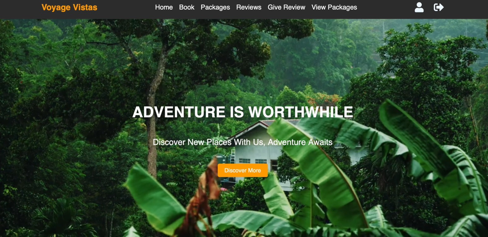 Voyage Vista travel management interface