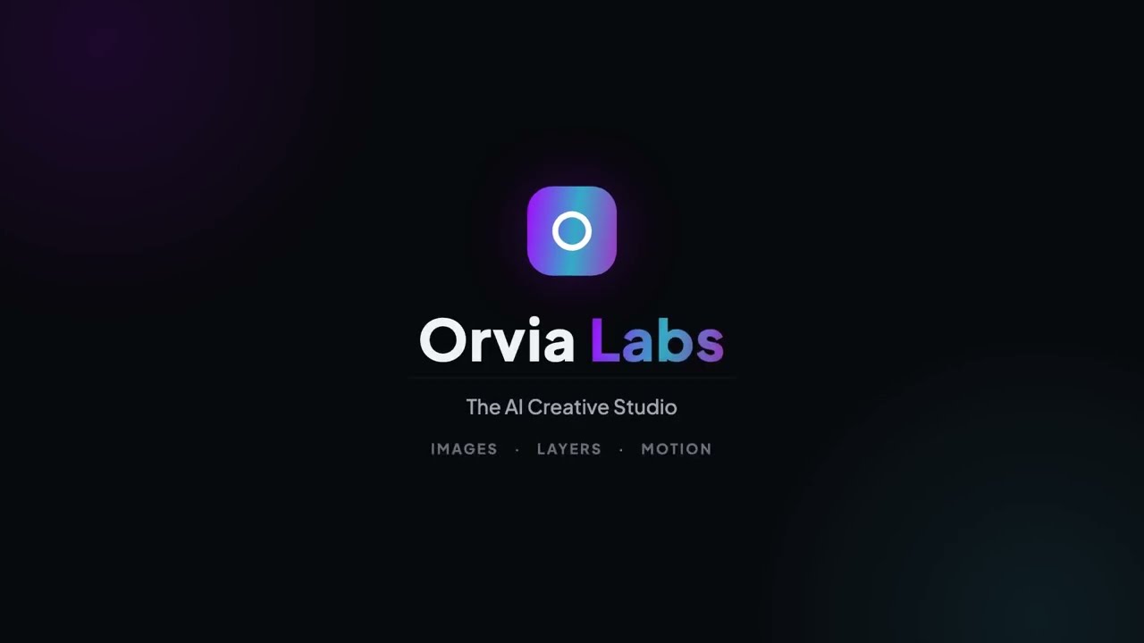Orvia Labs AI creative studio title screen